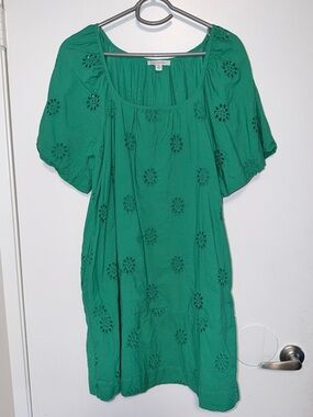 Free Assembly Green Eyelet Dress with pockets(medium)